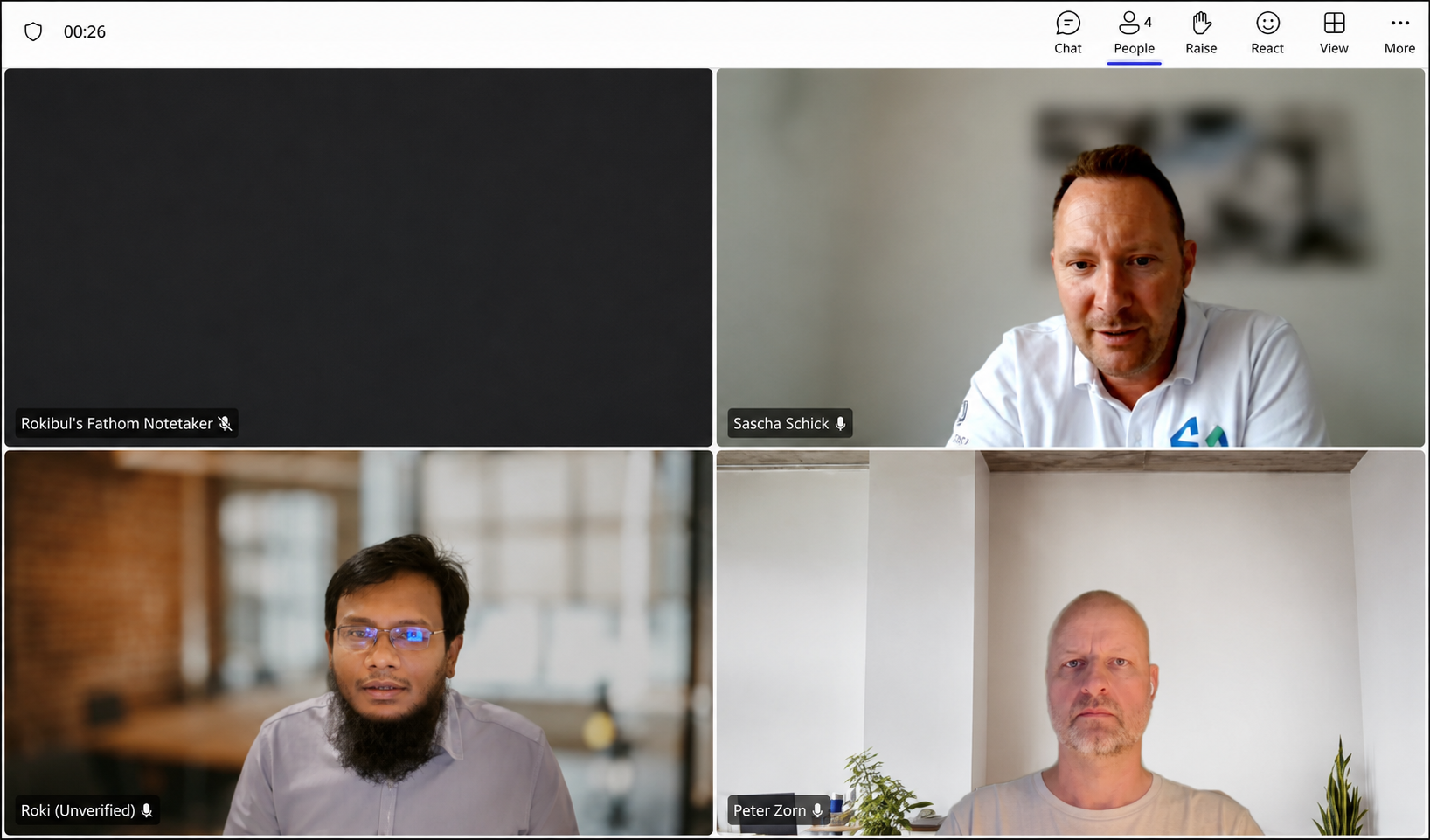Roki on the 3-hour kickoff interview with a Dewx Agency client over Microsoft Teams